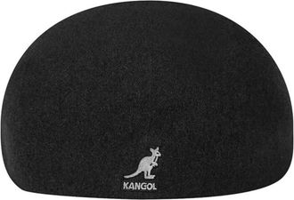 Kangol Zwarte naadloze wollen pet 507 - Heren - Hoeden - Zwart - S - Wol - Accessoires