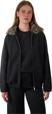 Semicouture Jassen, Dames, Grijs, S, Wol, Truien