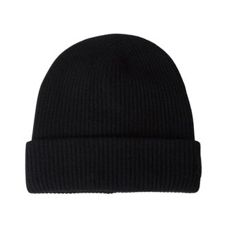 Meta Campania Collective Beanies, male, Black, Size: ONE SIZE Cashmere Knit Beanie Hat