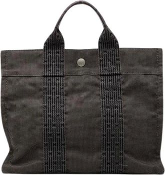 Herm&egrave;s Pre-owned Tote Bags, female, Gray, Size: ONE SIZE Pre-owned Herline PM