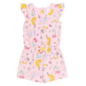 Disney Princess Sleeveless Skater Romper in Princess Pink at Nordstrom, Size 18M