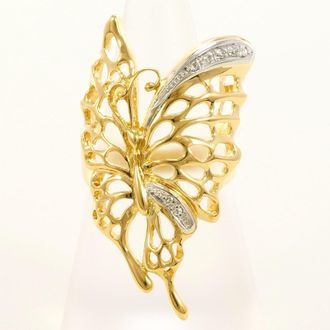 C&A Platinum Yellow Gold Yellow Gold (18K) Platinum 900 Band Ring (Pre-Owned)
