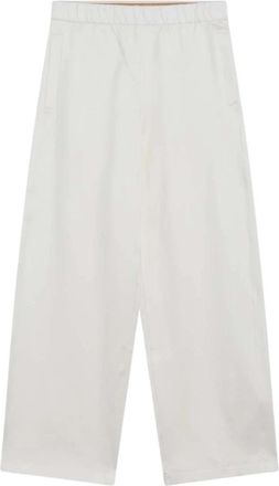 Max Mara Pantalone Jogging Pure - Dames - Wijde Broeken - Wit - M - Broeken