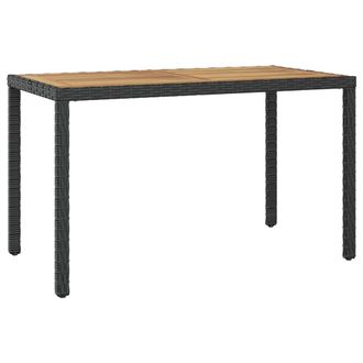 vidaXL Furniture Limited - Mesa De Jard&iacute;n Madera Maciza Acacia Negro Y