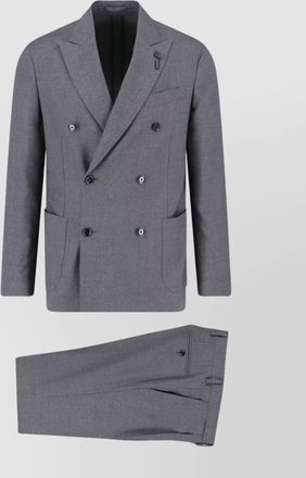 Lardini tailored suit featuring double-breasted design