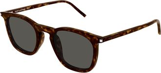 Saint Laurent SL 623 Asian Fit 002 Mens Sunglasses Tortoiseshell Size 49 - Free RX Lenses - Free RX Lenses