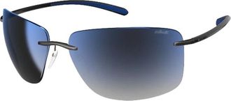 Silhouette Matte Grey/Blue Zonnebril - unisex - Zonnebrillen - Grijs - ONE Size - Accessoires