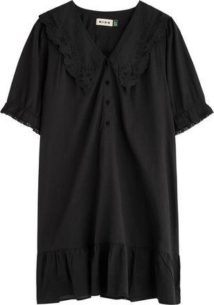 Rixo Rixo Nanette Broderie-anglaise Cotton Nightdress - Black - Xxs (UK4 / Xxs)