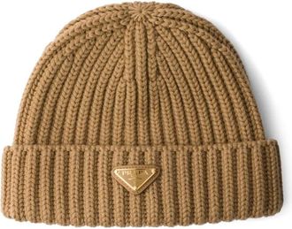 Prada Berretto in lana - Marrone