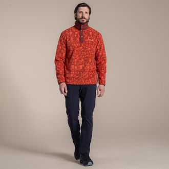 Craghoppers Heren Dewlish II Bedrukte Overhead Fleece Top (Veldspaat)