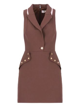 Elisabetta Franchi sleeveless dress - Brown