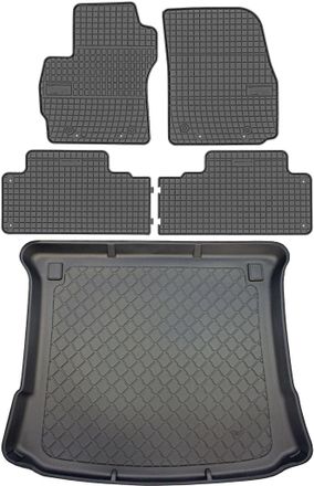 OEM Mazda 5 Ii Van De 2005 A Septiembre De 2010. Juego De Alfombrillas De Goma Para Coche Y Alfombrilla Para Maletero