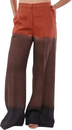 Liviana Conti Dames, Broeken, Veelkleurig, Maat: M Linnen