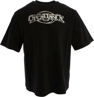Casablanca T-Shirts, male, Black, Size: M Oversized T-shirt