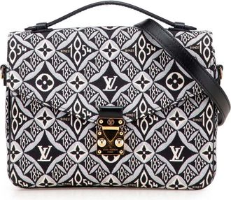 Louis Vuitton Pre-owned Printed Top Handle Bag - Dames - Vintage Handtas - Zwart - ONE Size - Vintage