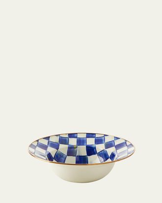 MacKenzie-Childs Royal Check Serving Bowl