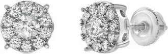 LuvMyJewelry Blazers 14K Gold Diamond Stud Earrings - 0.48ct. in 14K White Gold at Nordstrom