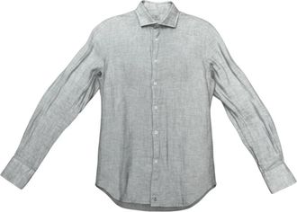 Sonrisa Linnen overhemd - Heren - Casual Overhemden - Grijs - M - Linnen - Overhemden