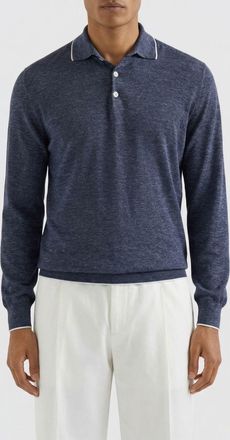 Brunello Cucinelli Polo in maglia di cashmere seta e canapa Brunello Cucinelli