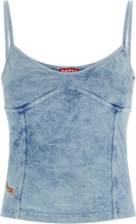 Diesel Light Blue Denim Jersey Top