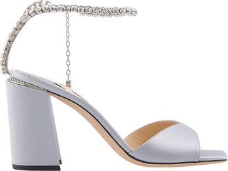 Jimmy Choo London Saeda 85 Crystal Sandals