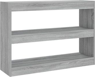 vidaXL Estantería/divisor de espacios gris Sonoma 100x30x72 cm Vidaxl