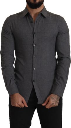 Costume National Langdurig Mouwen Overhemd met Kraag