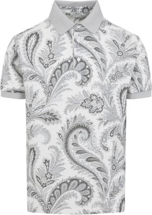 Etro Roma Polo Shirt - Heren - Polos - Veelkleurig - M - Katoen - Tops