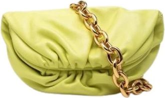 Bottega Veneta Pre-owned Belt Chain Pouch - Dames - Vintage Schoudertas - Groen - ONE Size - Leer - Vintage