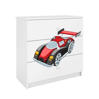 Les Tendances Les Tendances - C&oacute;moda 3 Cajones Kocot Kids Babydream Coche De Carrera - Blanco