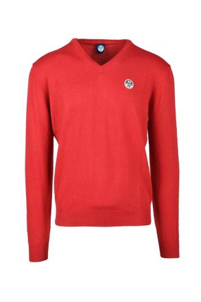 North Sails Red Crewneck Cotton Sweater