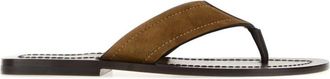 The Row Light Brown Solid Slippers