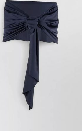La Petite Robe Di Chiara Boni draped tie front strapless fashion belt
