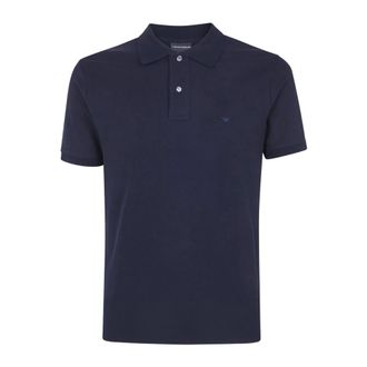Emporio Armani Heren, Tops, Blauw, Maat: 2XL Katoen