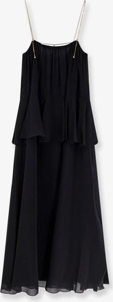 Chlo&eacute; Vestito lungo in seta con balza - CHLOE - gender_Woman