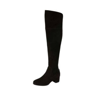 Chinese Laundry Womens Fame Boot In Split Suede Black