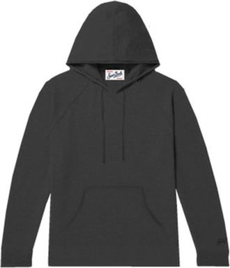 Saint Barth Hooded Sweatshirt met zak aan de voorkant - Heren - Hoodies - Zwart - M - Hoodies & sweatvesten