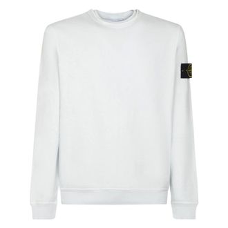 Stone Island Sweatshirts, male, Blue, Size: M Old Effect Crewneck Sweatshirt