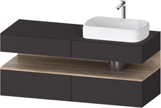 Duravit Qatego Consola Mueble Bajo Lavabo, 2 Extensiones, 2 - Duravit