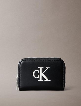 Calvin Klein Cartera con cremallera y monograma