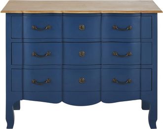 Maisons du monde C&oacute;moda con 3 cajones azul 110 cm