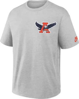 Nike Auburn Legacy Max90 Nike Mens College T-Shirt in Grey | 04T606GAUV-612