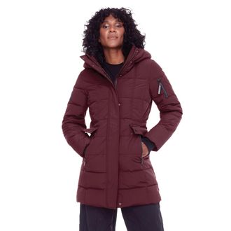 Alpine North KOOTNEY - Vegan Down Mid-Length Parka Coat in Grape at Nordstrom, Size X-Large