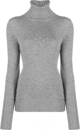 Kiton Cashmere Roll-Neck Jumper - Dames - Coltruien - Grijs - M - Kasjmier - Truien & Vesten