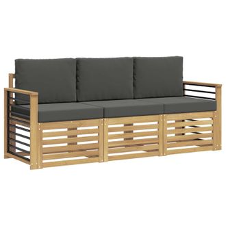 vidaXL Juegos De Sof&aacute;s Madera De Acacia S&oacute;lida Vidaxl