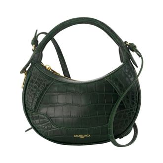 Casablanca Biker Bag - Dames - Handtassen - Groen - ONE Size - Leer - Tassen