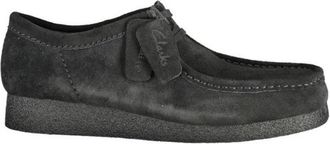 Clarks Polyester Slip-On Sneaker - Heren - Veterschoenen - Zwart - 42 EU - Polyester - Schoenen