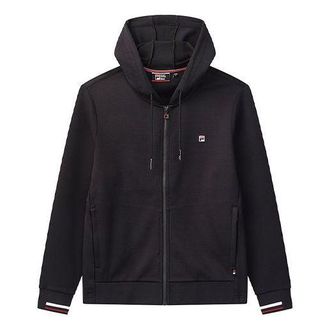 Fila Embroidered Logo Knit Hooded Jacket Blue F11M031503FNV