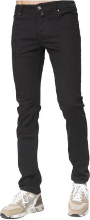 Jacob Cohen Slim-fit Jeans - Heren - Slim Fit Jeans - Zwart - W36 - Katoen - Jeans