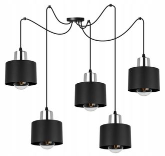 OEM L&aacute;mpara De Techo Moderna Colgante L&aacute;mpara Led Negra